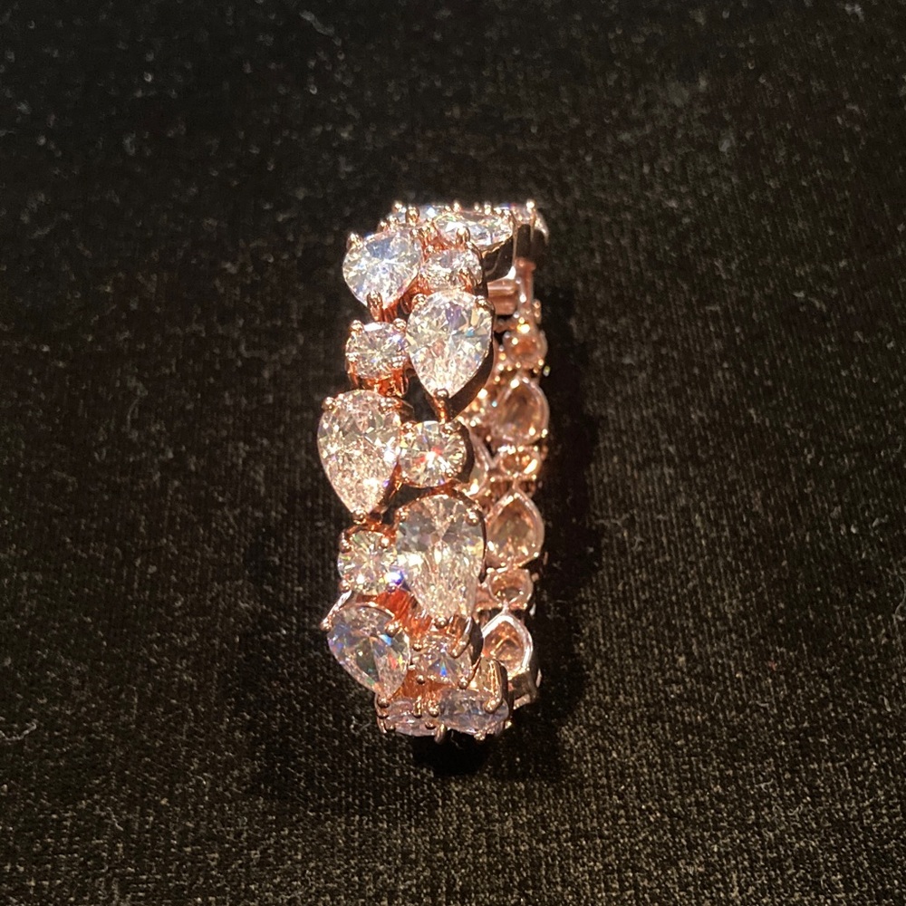 Sparkling Rose Gold Bracelet #36 gorgeous stones